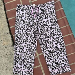 BedHead Pajamas 100% cotton pink cheetah print pajama pants M